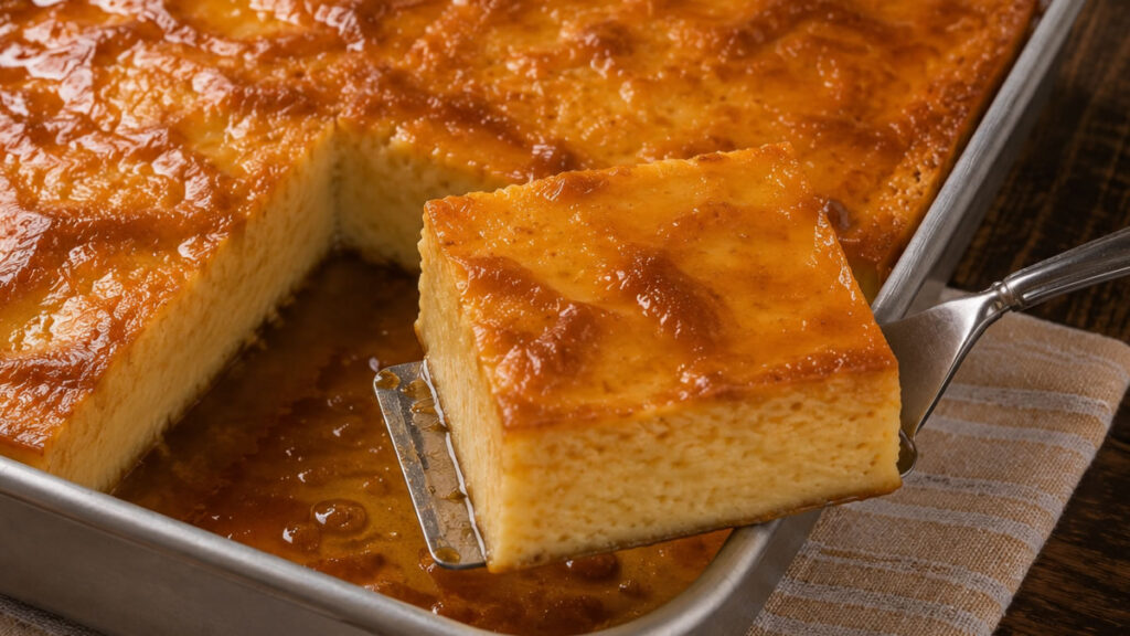 Pudim de pão de assadeira