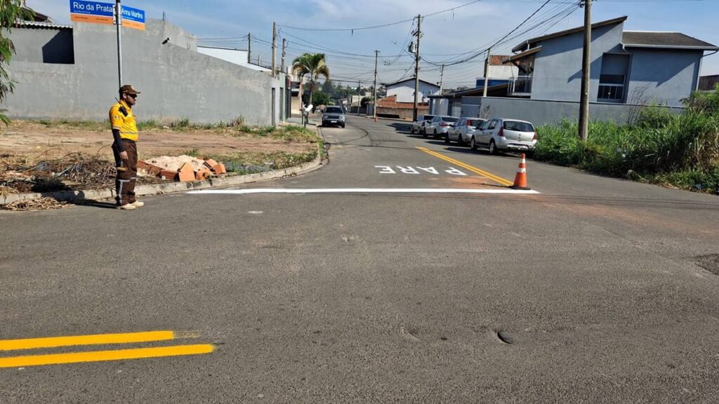 sinalização de solo