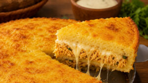 Torta de mandioca com frango e Catupiry: receita cremosa para fazer em casa