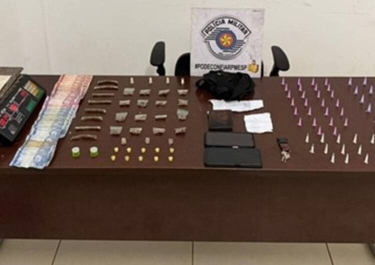 Casal é preso por tráfico de drogas próximo a escola estadual em Sumaré