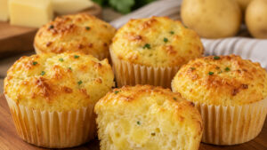 Cupcake de batata com queijo é receita prática e cheia de sabor