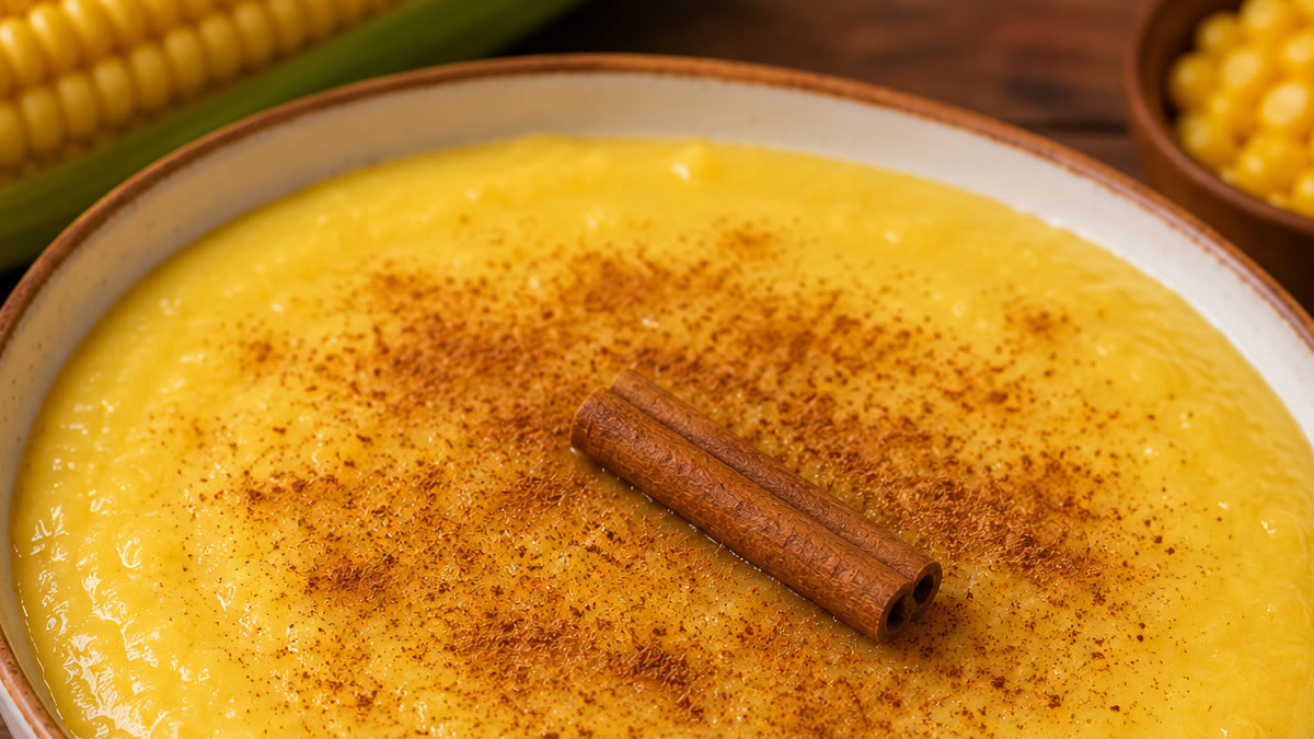Curau Cremoso de Milho Verde