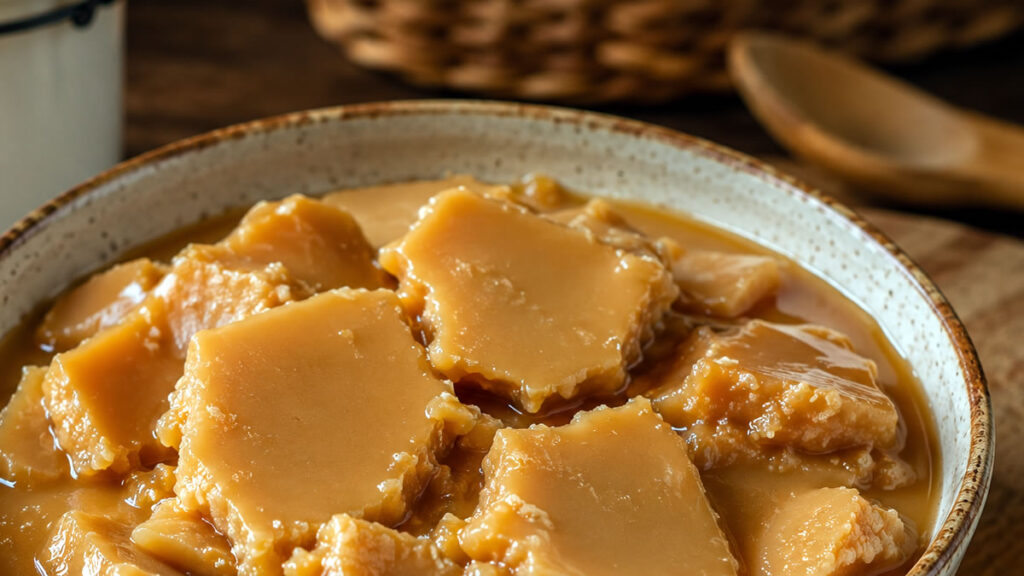 Doce de leite talhado