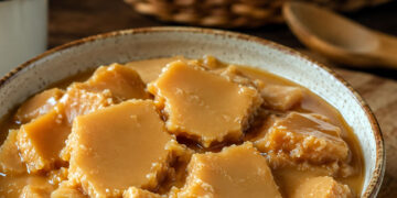 Doce de leite talhado