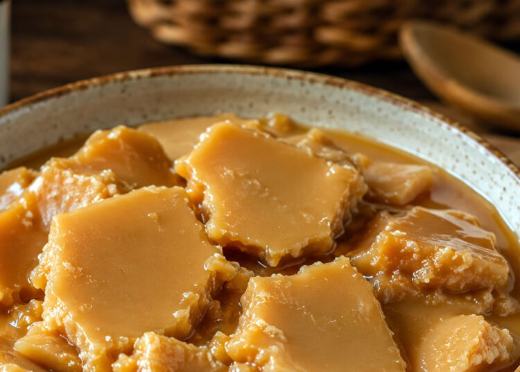 Doce de leite talhado
