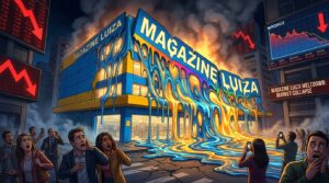 Magazine Luiza derretendo: despenca 50% na Bolsa