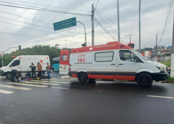 Motociclista fica ferido em acidente no Jardim Minda