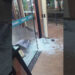 Tentativa de assalto em restaurante danifica porta de vidro em Hortolândia