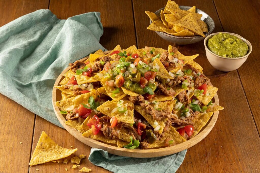 Nachos com carne