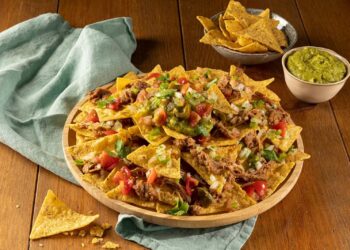 Nachos com carne