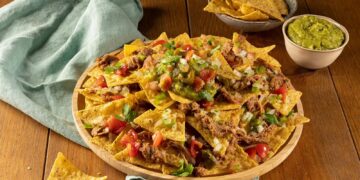 Nachos com carne