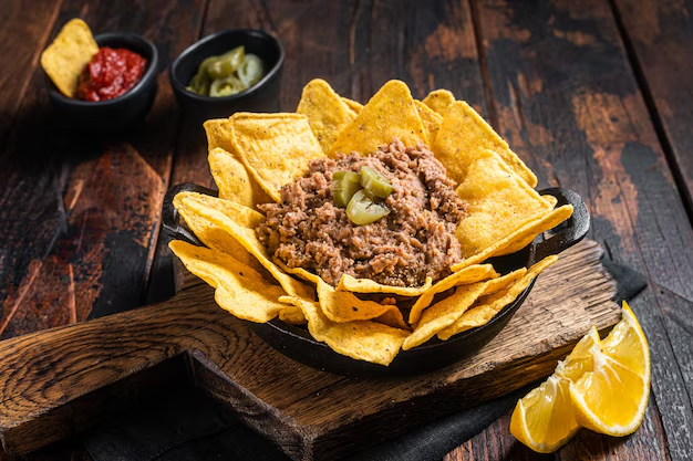 Nachos com carne