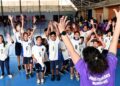 Estudantes participando dos 18º Jogos Escolares Municipais em Campinas