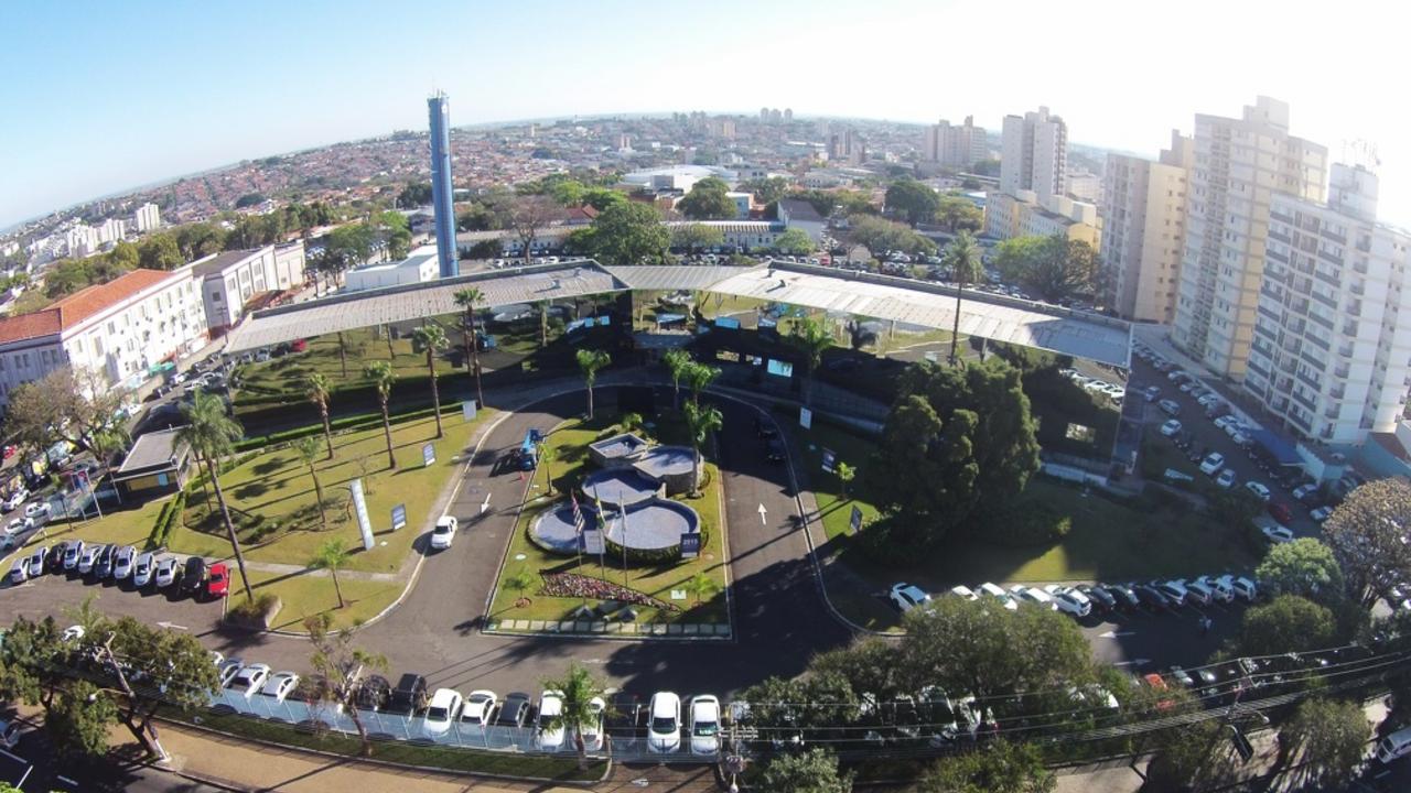 Público com animais de estimação no parque durante evento