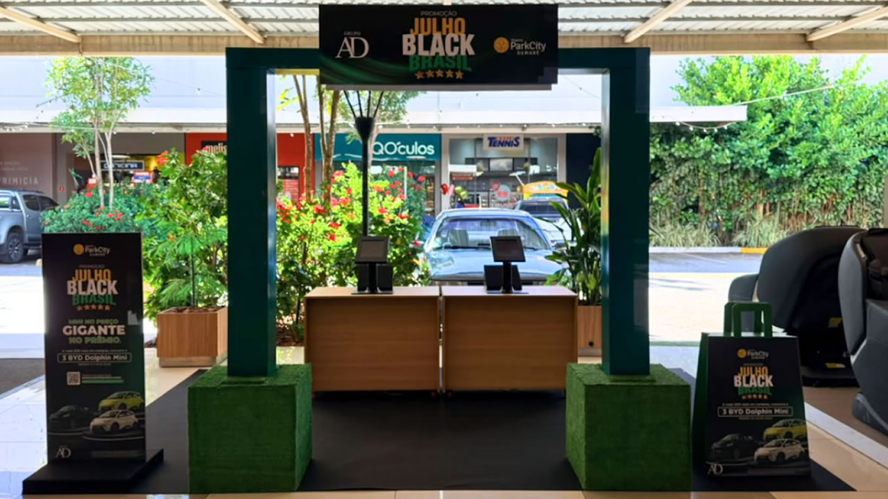 Julho Black Brasil sorteia carros elétricos em Sumaré