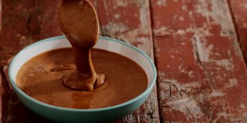Mingau de chocolate