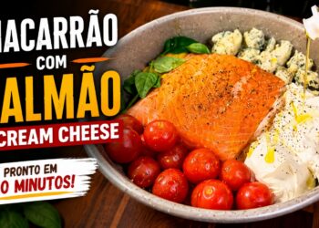 Macarrão com salmão