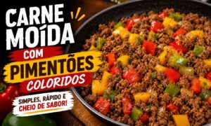 Carne moída com refogado de pimentão: receita prática