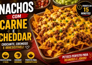 Nachos com carne