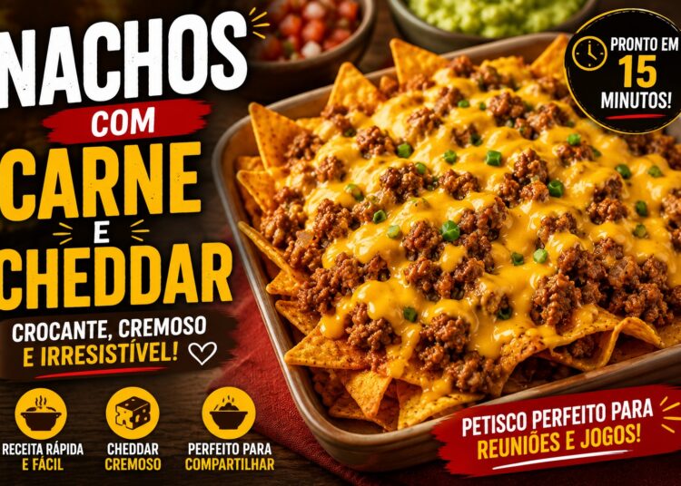 Nachos com carne