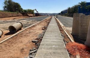 Prolongamento da avenida Panaíno avança com construção de ciclovia em Hortolândia