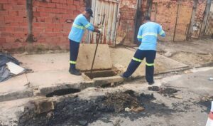 Mutirão de limpeza de bueiros atende 5 bairros de Hortolândia