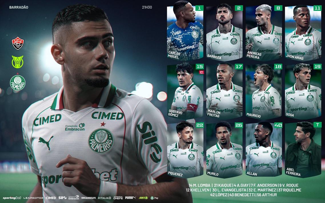 Escalação do Palmeiras