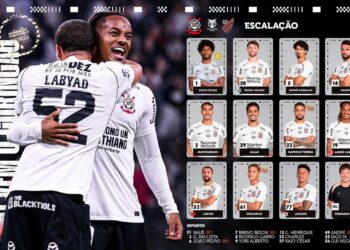 Escalação do Corinthians para o jogo contra o Athletico