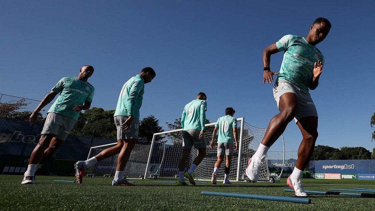 Treino do Palmeiras na Academia de Futebol