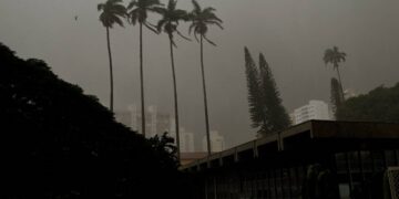 Ventos fortes e queda de temperatura