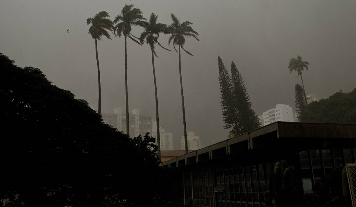 Ventos fortes e queda de temperatura