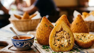 Coxinha de Frango com Massa de Batata Cremosa: receita caseira irresistível