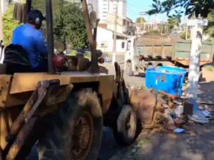 Hortolândia reforça limpeza em ponto de descarte irregular no Jardim Santa Clara