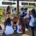 Alunos da rede municipal de Campinas durante visita à Usina Verde