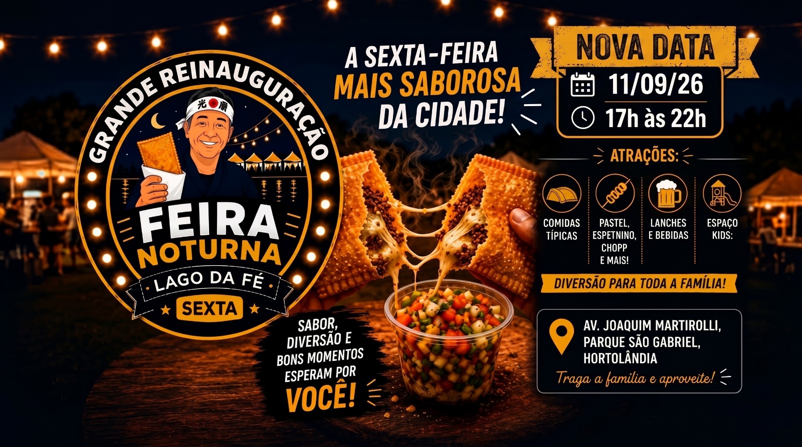 feira noturna nova data