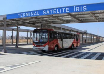 Linha 246 ligando região do Shopping Bandeiras ao Terminal BRT Satélite Íris pelo bairro Bela Aliança