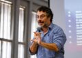 Jorge Melguizo durante palestra para estudantes