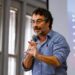 Jorge Melguizo durante palestra para estudantes