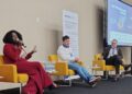 A secretária de Gestão e Desenvolvimento de Pessoas, Eliane Jocelaine, durante palestra