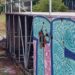 Pista de skate e quadra de basquete danificadas com perda da fiação e aro da cesta
