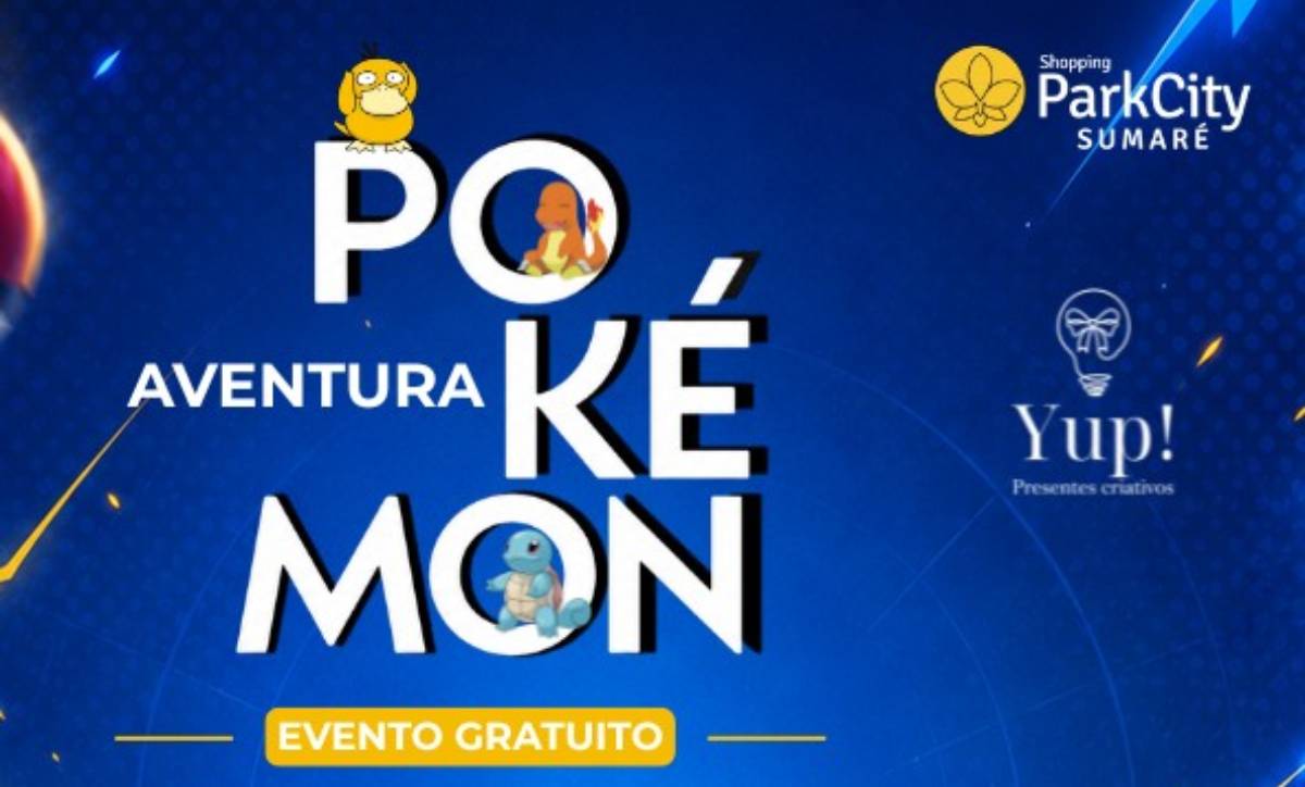 Evento gratuito para fãs de Pokémon