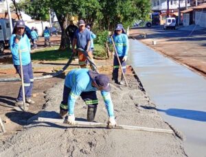 Praça dos Namorados, em Hortolândia, passa por revitalização com nova academia ao ar livre
