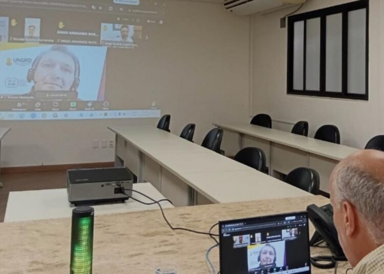Sidnei Furtado em reunião virtual com a ONU
