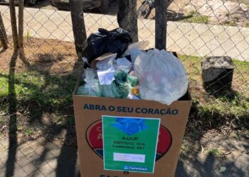 Pontos de coleta do programa SerSol no hospital para colaboradores e visitantes