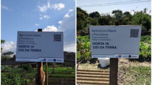 Placas com QR Code identificam hortas urbanas de Campinas
