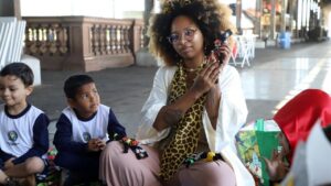 Rotas Afro inicia atividades com crianças da educação infantil na Estação Cultura