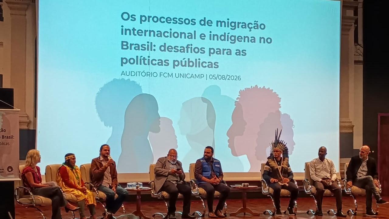encontro de diversos profissionais e comunidades migrantes e indígenas