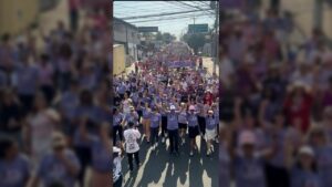 Caminhada Agosto Lilás reúne centenas em Hortolândia