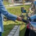 Carros elétricos em exposição