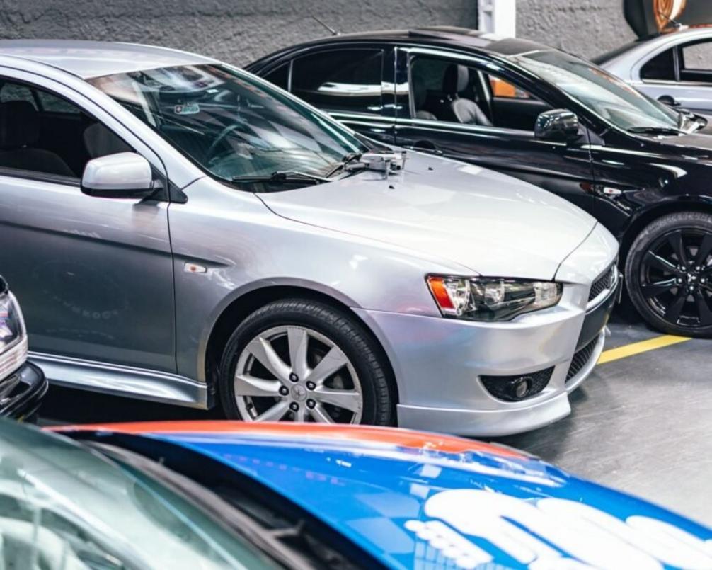 Carros usados em exibição
